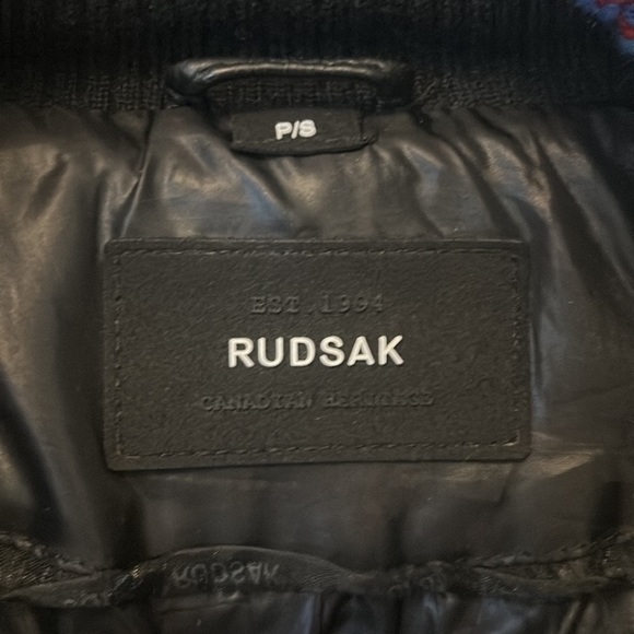 Rudsak Black Suzy Duvet, Leather and  Fur Coat - Picture 4 of 6